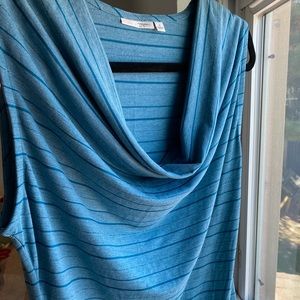 Halogen, cowl neck sleeveless top